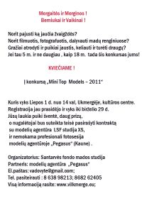 Read more about the article Konkursas „Mini Top  Models – 2011″