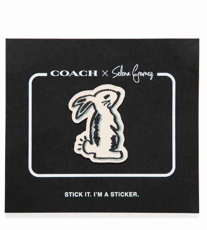 Coach x Selena Gomez_39546_Selena Bunny Sticker_Chalk 1